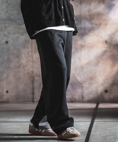 GLIMCLAP(グリムクラップ)の「mp15500-Bonded-Boa Sweat Wide-Straight Pants スウェットパンツ(212-055-gla-cg)(スウェットパンツ・メンズ・ブラック×グレー/グレー系その他/ミックスグレー/ブラック・S/L/M)」の13枚目の写真