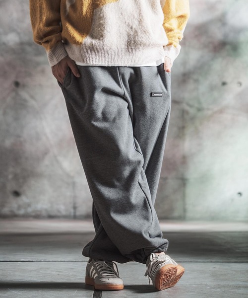 GLIMCLAP(グリムクラップ)の「mp15500-Bonded-Boa Sweat Wide-Straight Pants スウェットパンツ(212-055-gla-cg)(スウェットパンツ・メンズ・ブラック×グレー/グレー系その他/ミックスグレー/ブラック・S/L/M)」の17枚目の写真