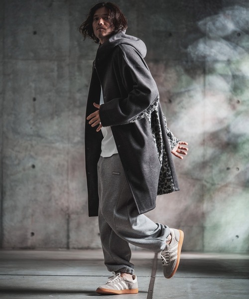 GLIMCLAP(グリムクラップ)の「mp15500-Bonded-Boa Sweat Wide-Straight Pants スウェットパンツ(212-055-gla-cg)(スウェットパンツ・メンズ・ブラック×グレー/グレー系その他/ミックスグレー/ブラック・S/L/M)」の22枚目の写真