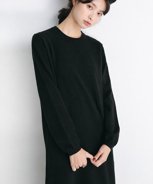 JOCOSA(ジョコサ)の「ウエストリボン ハイゲージニットワンピース(ワンピース・レディース・ベージュ/ブラック/ブラウン・FREE)」の19枚目の写真