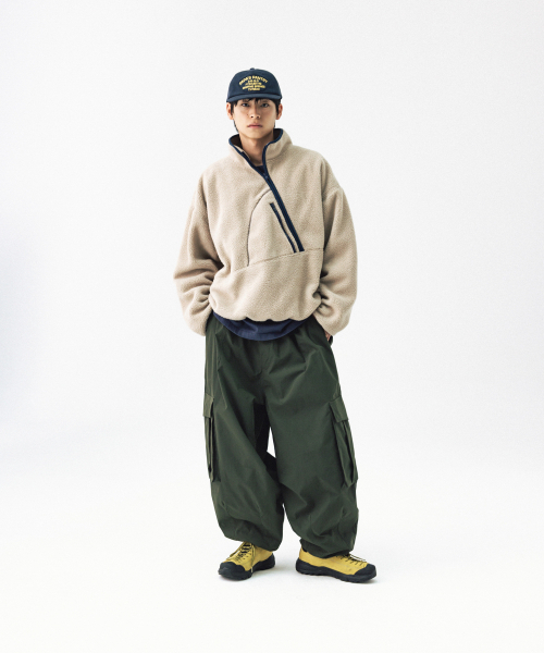 ANGLAN(アングラン)の「Ripstop Snap Cargo Balloon Pants - Khaki(その他パンツ・メンズ・その他・1/02)」の5枚目の写真