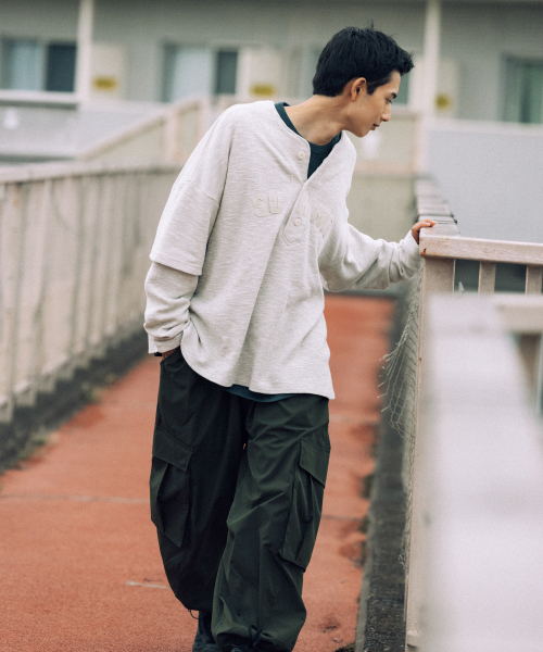 ANGLAN(アングラン)の「Ripstop Snap Cargo Balloon Pants - Khaki(その他パンツ・メンズ・その他・1/02)」の6枚目の写真