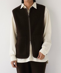 walenode（ウェルノード）の「【walenode/ウェルノード】Innocent YAK Zip-up vest（ベスト）」