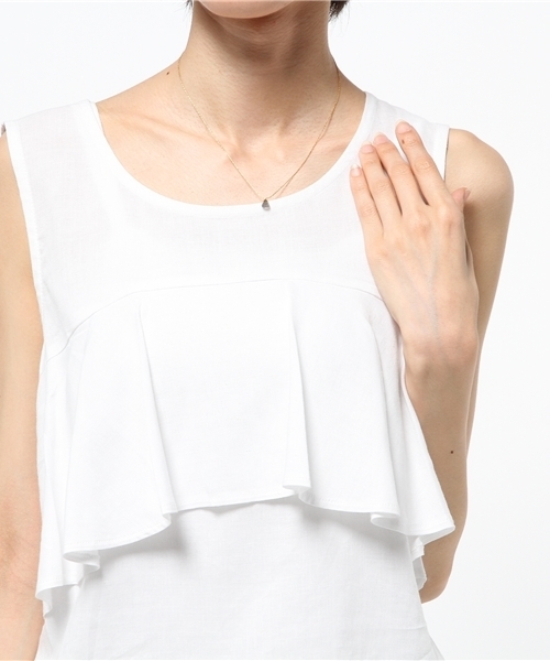 岩座 IWAKURA(イワクラ)の「【岩座】三角石ネックレス(ネックレス・レディース・ブルー/アッシュ/クリア/ダークブルー/オレンジ・FREE)」の9枚目の写真