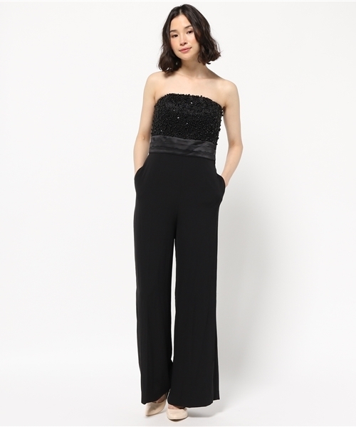 Dress オールインワンパンツドレス Dress Lab ドレスラボ のファッション ストール付 パンツドレス パンツドレス セール