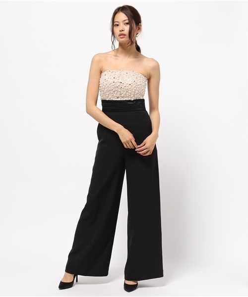 Dress オールインワンパンツドレス Dress Lab ドレスラボ のファッション ストール付 パンツドレス パンツドレス セール