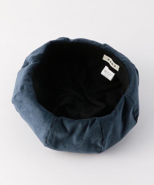 coen（コーエン）の「コーデュロイベレー（ハンチング/ベレー帽・レディース・ベージュ/ネイビー・FREE）」の3枚目の写真