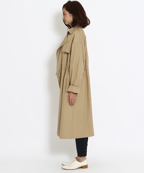 J'studio（ジェイストゥディオ）の「【一ツ山佳子コラボ】トレンチモッズコート（トレンチコート・レディース・ベージュ/ブラック・9号）」の4枚目の写真