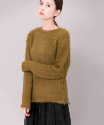 KBF | 【WEB限定】KBF　フェザークルーニット(ニット/セーター)
