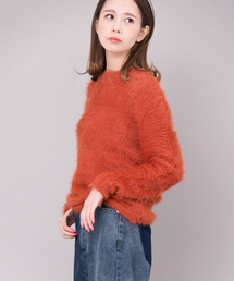 KBF | 【WEB限定】KBF　フェザークルーニット(ニット/セーター)