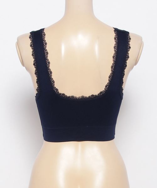 tu-hacci（ツーハッチ）の「前ホックおやすみブラノンワイヤーナイトブラ 【ブラ単品】（ナイトブラ・レディース・ブラック/ホワイト/ピンク/チェリーピンク/パープル/ベージュ/ブルー/サーモンピンク/ネイビー/チャコールグレー/ラベンダー/ワイン/ブラック系その他/ダークパープル/パープル系その他/ピンク系その他/スモークピンク・MEDIUM/LARGE/X-LARGE/SMALL）」の19枚目の写真