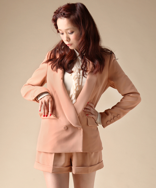 CORTES WORKS（コルテスワークス）の「ＤＯＵＢＬＥ　ＷＥＡＶＥ　ダブルウェーブジャケット（その他アウター・レディース・ブラック/ピンク・38/36）」の13枚目の写真