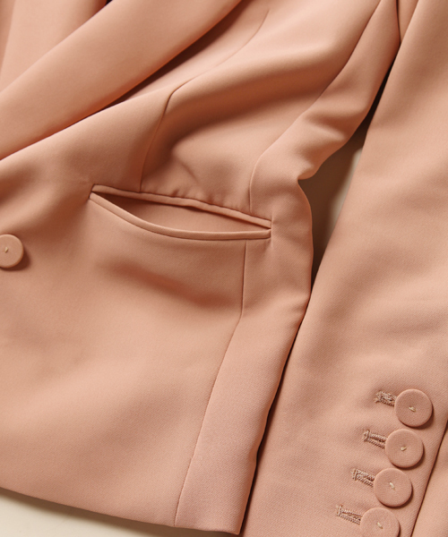 CORTES WORKS（コルテスワークス）の「ＤＯＵＢＬＥ　ＷＥＡＶＥ　ダブルウェーブジャケット（その他アウター・レディース・ブラック/ピンク・38/36）」の6枚目の写真