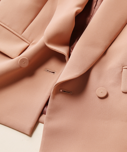 CORTES WORKS（コルテスワークス）の「ＤＯＵＢＬＥ　ＷＥＡＶＥ　ダブルウェーブジャケット（その他アウター・レディース・ブラック/ピンク・38/36）」の7枚目の写真