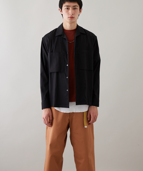 STUDIOUS（ステュディオス）の「テンセルオープンカラーシャツ（シャツ/ブラウス・メンズ・ピンク/サックスブルー/ブラック・2/3/1）」の22枚目の写真