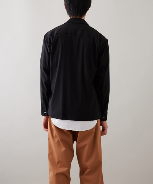 STUDIOUS（ステュディオス）の「テンセルオープンカラーシャツ（シャツ/ブラウス・メンズ・ピンク/サックスブルー/ブラック・2/3/1）」の13枚目の写真