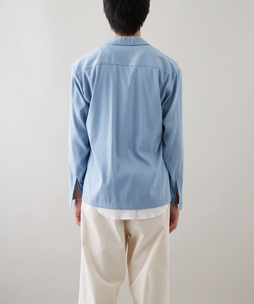 STUDIOUS（ステュディオス）の「テンセルオープンカラーシャツ（シャツ/ブラウス・メンズ・ピンク/サックスブルー/ブラック・2/3/1）」の16枚目の写真