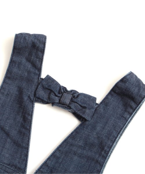 apres les cours(アプレレクール)の「LEEフリルジャンパースカート(ジャンパースカート・キッズ・ネイビー/ブルー・100/120/80/90/130/110/140)」の7枚目の写真