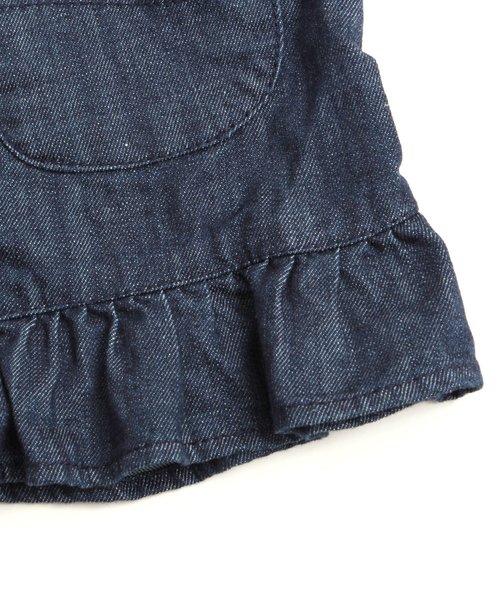 apres les cours(アプレレクール)の「LEEフリルジャンパースカート(ジャンパースカート・キッズ・ネイビー/ブルー・100/120/80/90/130/110/140)」の11枚目の写真