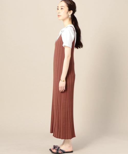 BEAUTY&YOUTH UNITED ARROWS（ビューティーアンドユースユナイテッドアローズ）の「BY ニットキャミソールワンピース ◆（ワンピース・レディース・ブラック/ブラウン・FREE）」の5枚目の写真