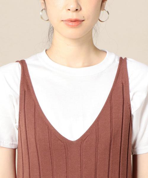 BEAUTY&YOUTH UNITED ARROWS（ビューティーアンドユースユナイテッドアローズ）の「BY ニットキャミソールワンピース ◆（ワンピース・レディース・ブラック/ブラウン・FREE）」の7枚目の写真