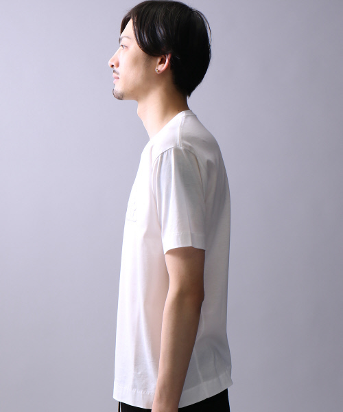 5351 POUR LES HOMMES(ゴーサンゴーイチプールオム)の「エンブレム刺繍ビッグTシャツ(Tシャツ/カットソー・メンズ・オフホワイト/ブラック・48/44/46)」の10枚目の写真