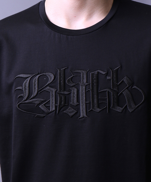 5351 POUR LES HOMMES(ゴーサンゴーイチプールオム)の「エンブレム刺繍ビッグTシャツ(Tシャツ/カットソー・メンズ・オフホワイト/ブラック・48/44/46)」の6枚目の写真