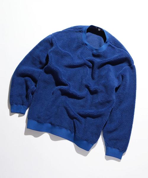 BEAUTY&YOUTH UNITED ARROWS（ビューティーアンドユースユナイテッドアローズ）の「BY ウォッシャブル ボア スウェット ◆（スウェット・メンズ・オフホワイト/オリーブ/ロイヤルブルー/オレンジ/ネイビー/ダークグレー/ベージュ・SMALL/X-LARGE/LARGE/MEDIUM）」の9枚目の写真