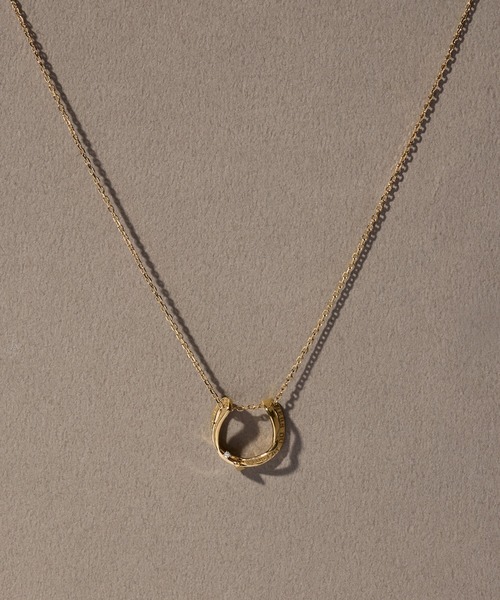 ペアネックレス 馬蹄 ネックレス トップ ダイヤモンド ペンダント ホワイトゴールドk18 ホースシュー 蹄鉄 ダイヤ 18金 人気 バテイ 送料無料 セール SALE お守り＆幸せを呼ぶ馬蹄♪ネックレス K10ピンクゴールド