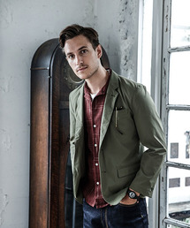 MR.OLIVE | COOL TOUCH 4WAY STRETCH NYLON / 2B NOTCHED LAPEL JACKET(テーラードジャケット)