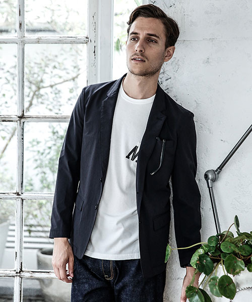 MR.OLIVE（ミスターオリーブ）の「COOL TOUCH 4WAY STRETCH NYLON / 2B NOTCHED LAPEL JACKET（テーラードジャケット・メンズ・ベージュ/グリーン/ブラック・LARGE/MEDIUM/SMALL）」の12枚目の写真