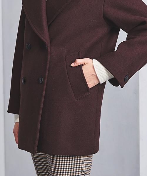 【期間限定】UNITED ARROWS マリンコート ピーコート ブラウン UNITED ARROWS（ユナイテッドアローズ）の「UWSC マリンコート