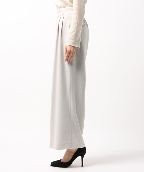un dix cors（アンディコール）の「ツータック無地ワイドパンツ（その他パンツ・レディース・ネイビー/ライトベージュ・38/36）」の3枚目の写真