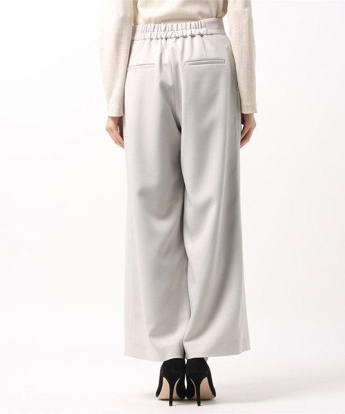 un dix cors（アンディコール）の「ツータック無地ワイドパンツ（その他パンツ・レディース・ネイビー/ライトベージュ・38/36）」の4枚目の写真