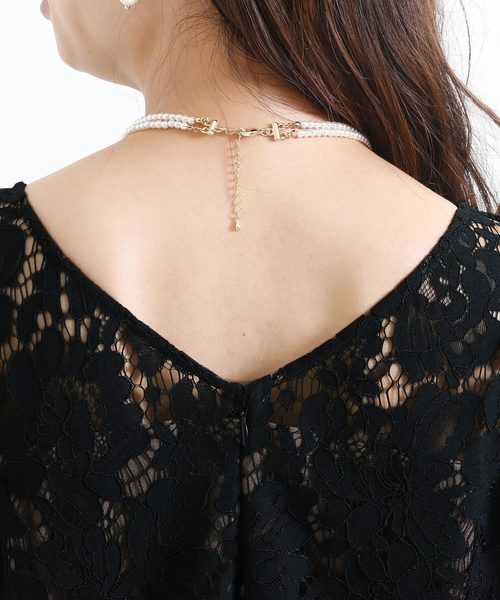 PourVous(プールヴー)の「七分袖&ロング ワンピースドレス フィッシュテール 大きいサイズ 結婚式 フォーマル オケージョンドレス お呼ばれ 二次会 成人式 (ドレス・レディース・ネイビー/カーキ・M/L/XL/XXL/S/4L)」の21枚目の写真