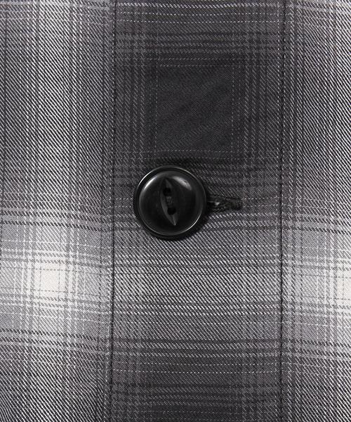 coen（コーエン）の「オンブレチェックシャツガウン（その他アウター・メンズ・ブラック/レッド・LARGE/MEDIUM/SMALL）」の17枚目の写真