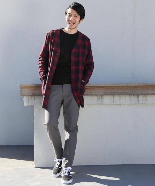 coen（コーエン）の「オンブレチェックシャツガウン（その他アウター・メンズ・ブラック/レッド・LARGE/MEDIUM/SMALL）」の22枚目の写真