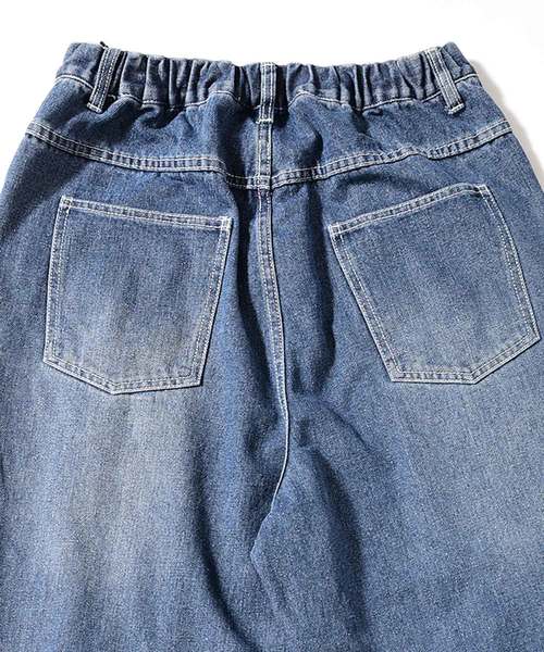 MinoriTY（マイノリティ）の「メンズクラッシュ＆ダメージ加工バギーデニムパンツ（デニムパンツ・メンズ・サックスブルー/ブルー・FREE）」の6枚目の写真