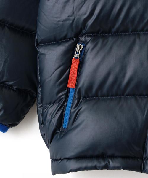 patagonia（パタゴニア）の「【patagonia(パタゴニア)】25/Down Sweater Hoody（ダウンジャケット/コート・キッズ・ピンク/ネイビー・5T/4T/3T）」の4枚目の写真