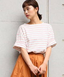 LOWRYS FARM | ボーダーＢＩＧプルオーバー　796183(Tシャツ/カットソー)