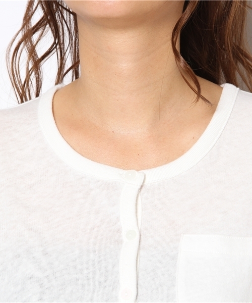 Kastane（カスタネ）の「【Kastane】カットカーディガン（カーディガン/ボレロ・レディース・オフホワイト/イエロー/ピンク/ネイビー/ホワイト×ブラック・FREE）」の12枚目の写真