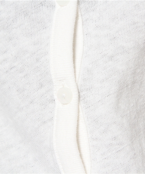 Kastane（カスタネ）の「【Kastane】カットカーディガン（カーディガン/ボレロ・レディース・オフホワイト/イエロー/ピンク/ネイビー/ホワイト×ブラック・FREE）」の11枚目の写真