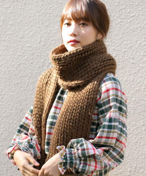 Heather(ヘザー)の「テアミマフラー 817320(マフラー/ショール)」|ブラウン系その他