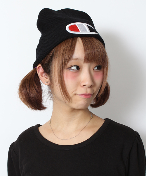 Champion(チャンピオン)の「∴WEGO/Championニットキャップ(ニットキャップ/ビーニー・メンズ・ホワイト/ブラック/グレー/ロイヤルブルー/ライトパープル/ライトピンク/レッド・FREE)」の3枚目の写真