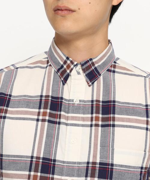 LAKOLE(ラコレ)の「起毛大柄チェックシャツ / LAKOLE(シャツ/ブラウス・メンズ・レッド/オフホワイト・MEDIUM/LARGE)」の8枚目の写真
