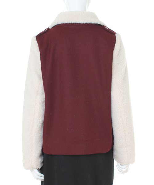 WC（ダブル シー）の「wc/ボアライダース（ライダースジャケット・レディース・ネイビー/ワイン・FREE）」の10枚目の写真