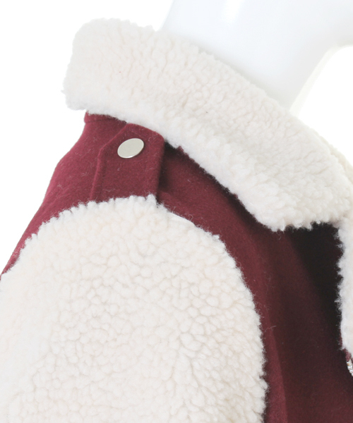 WC（ダブル シー）の「wc/ボアライダース（ライダースジャケット・レディース・ネイビー/ワイン・FREE）」の7枚目の写真