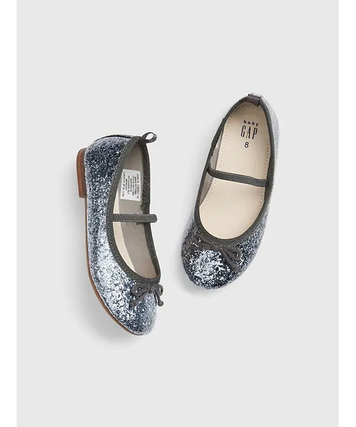 セール ラメ バレエフラットシューズ バレエシューズ シューズ バレエシューズ Gap ギャップ のファッション