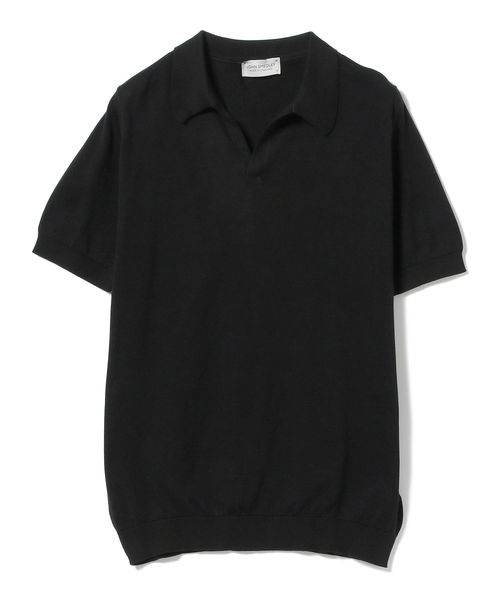 美品 JOHN SMEDLEY ブラック コットン スキッパー ポロシャツ S JOHN SMEDLEY - 【MODERN FIT】SYRES シーアイランドコットン 30