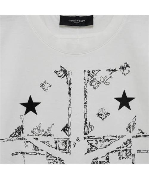 ブランド古着】キリスト刺繍 スタープリント クルーネック 半袖 T 